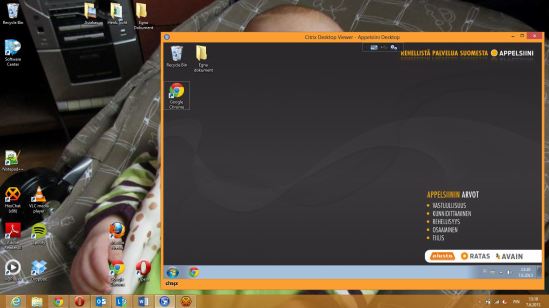 Skrivbord innanför ett skrivbord. :)