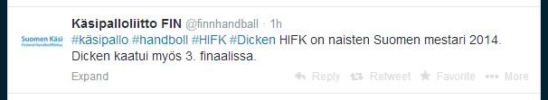 2014-04-24 HIFK-Dicken @finnhandball